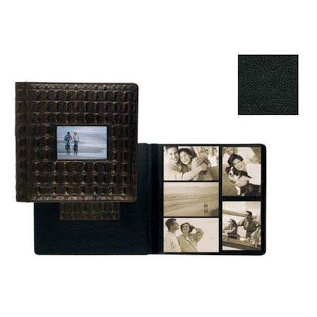 Raika VI 113 BLK 4in. X 6in. Frame Front Large Album - Black